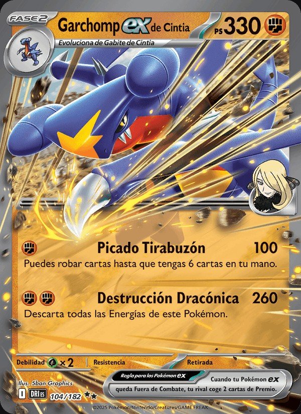 Garchomp ex de Cintia #104/182, Rivales Predestinados